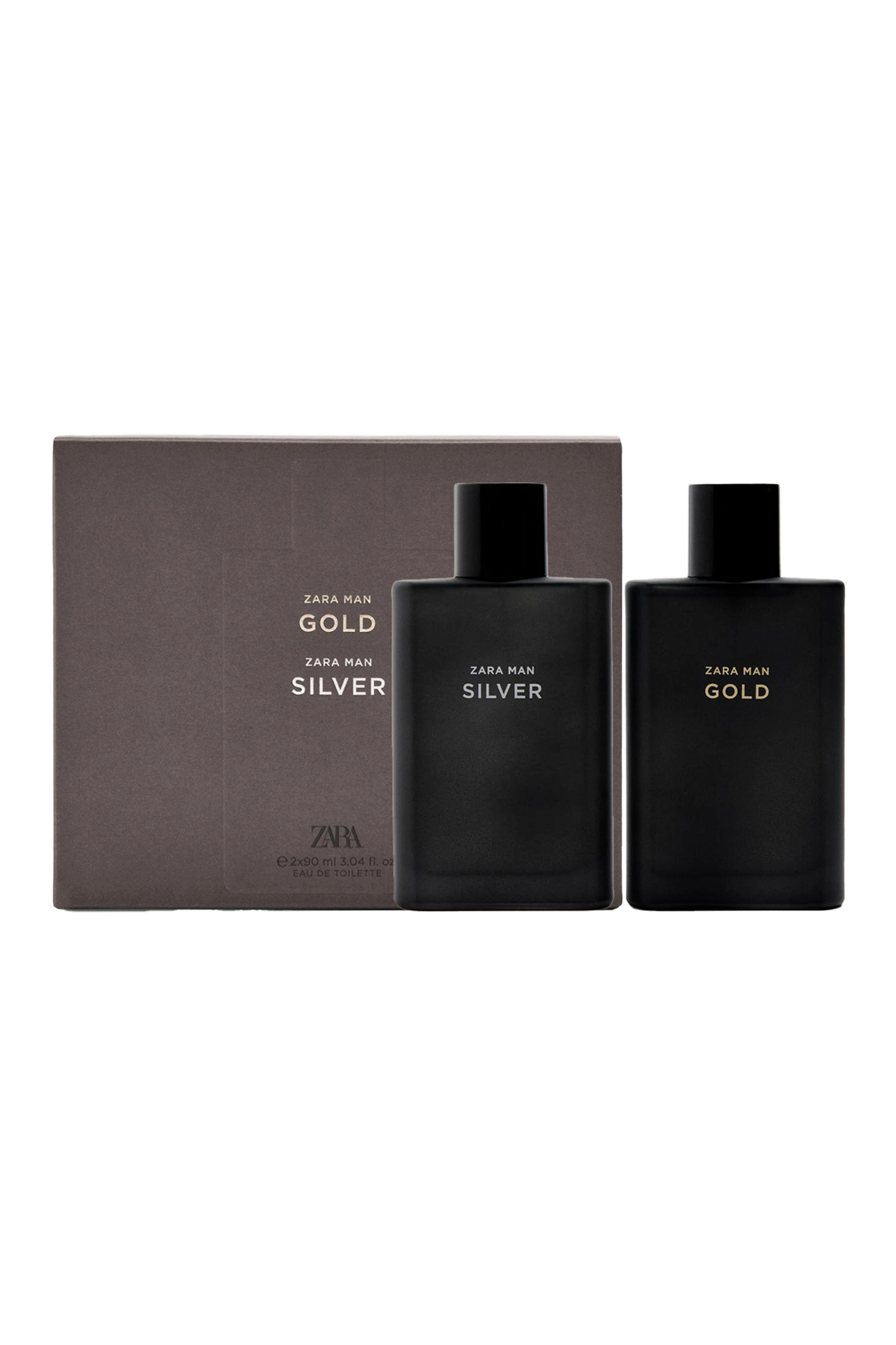 ZARA COFFRET SILVER EDT 100ML + GOLD EDT 100ML